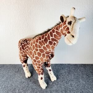 FAO Schwarz 21" Giraffe Plush American Museum of Natural History Bendable Legs